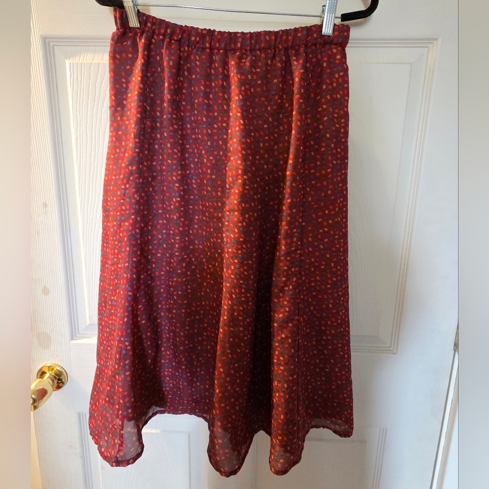 Women's Dark Red Skirt Size M